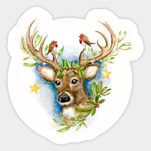 Christmas Deer Sticker